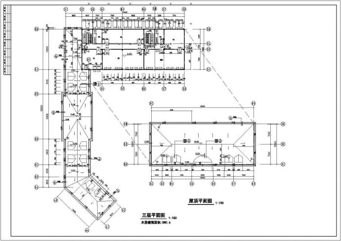 【武汉】长江边豪华会所建筑设计图_图1