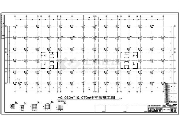 某地25层框架核心筒商务办公楼结构施工图-图二