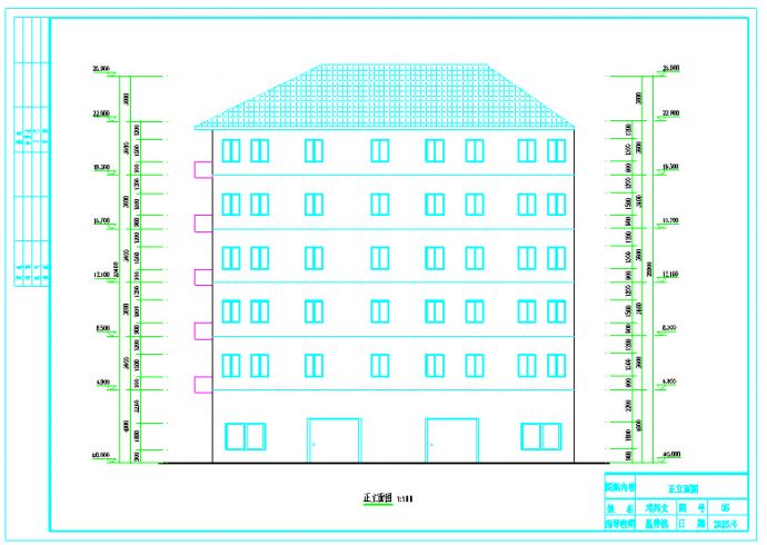 某地区商业住宅楼建筑设计施工图纸_图1