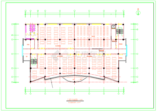 【浙江】某文化馆建筑设计施工图纸-图二