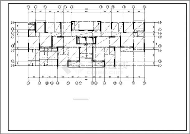 武汉某27层剪力墙商住楼结构设计图-图二