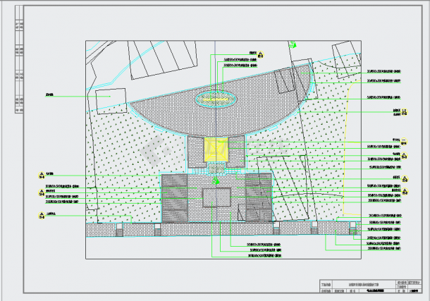 某公园区块环境整治工程 全套景观设计 CAD图纸-图二