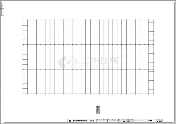 某大型豪华大厦多跨钢结构屋盖建筑施工图-图二