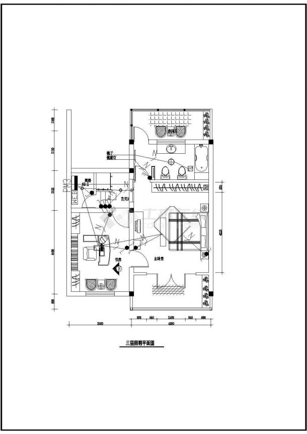 某新型别墅电气设计图CAD图纸-图一
