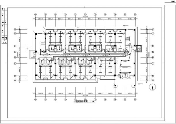 [江苏]办公综合楼电气施工图（含详细安装做法及消火栓按钮启泵线路系统图）-图一