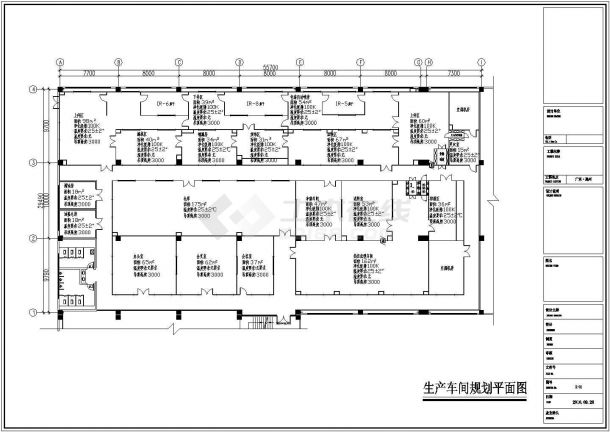 惠州市某工厂洁净空调CAD布置图-图一