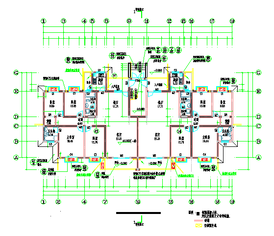 【山西】某小区十号楼建筑设计施工图纸_图1