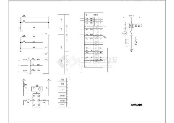 10kV计量柜二次原理图设计（1张）-图一