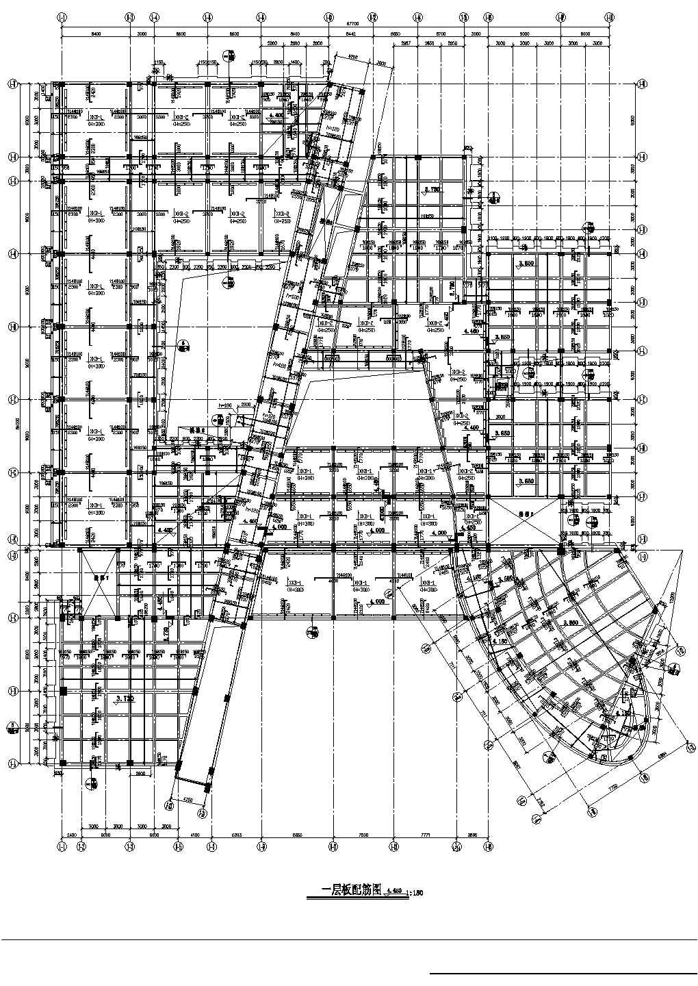 某地区教学楼建筑结构cad图