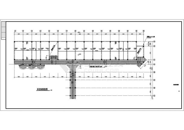 某地区教学楼建筑结构施工CAD图纸-图二