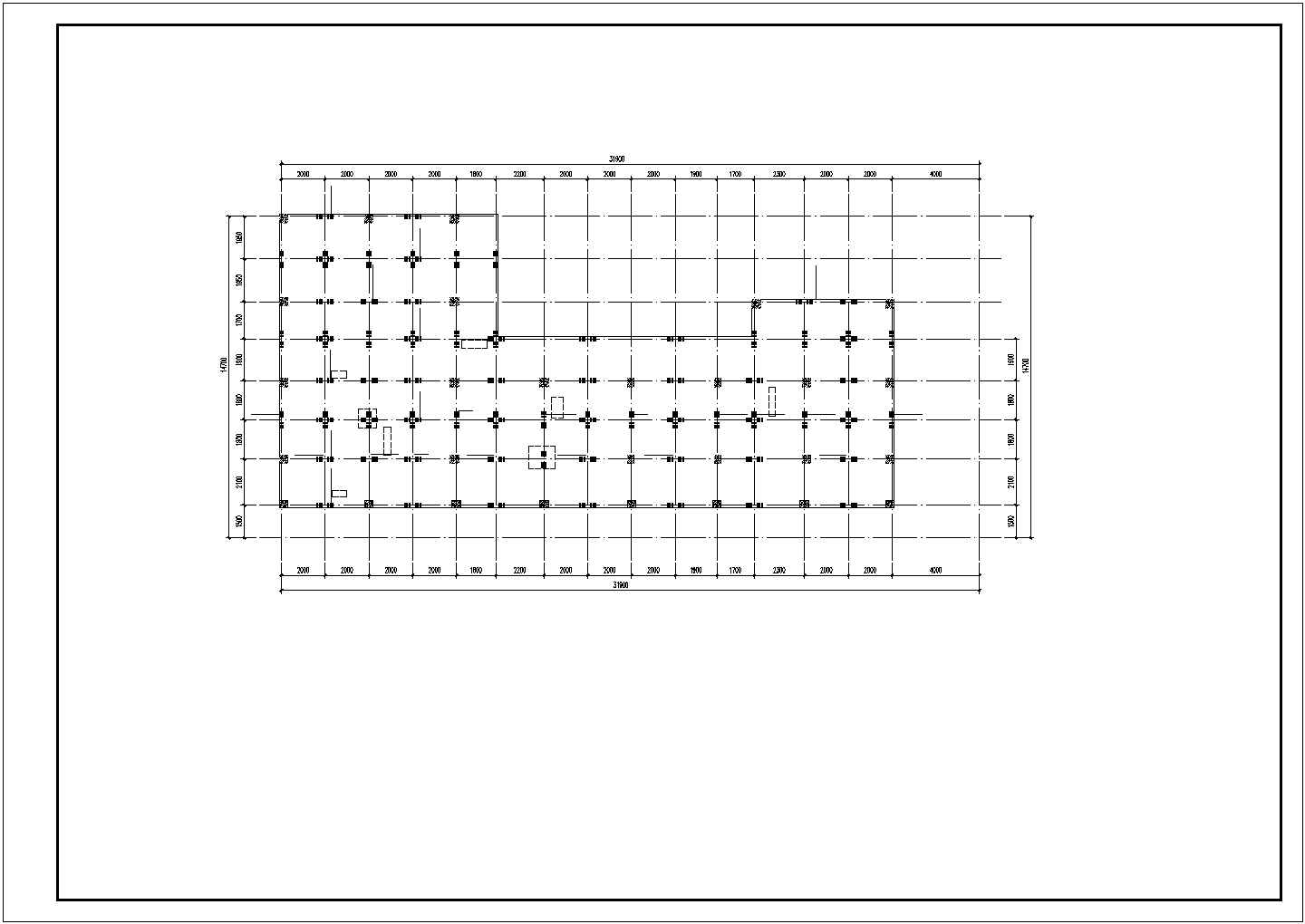 蒲江县某二层框架幼儿园结构施工图
