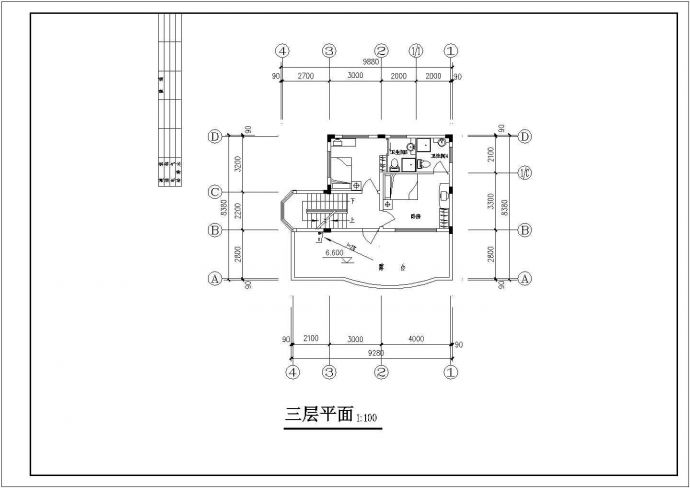 某地区别墅装修建筑设计CAD图纸_图1