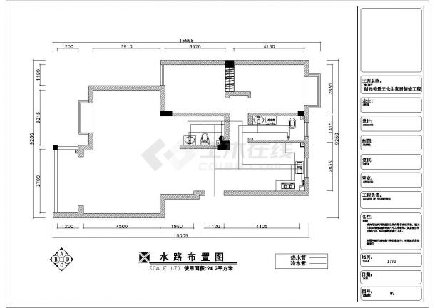 现代精品三房全套装修设计施工图-图二