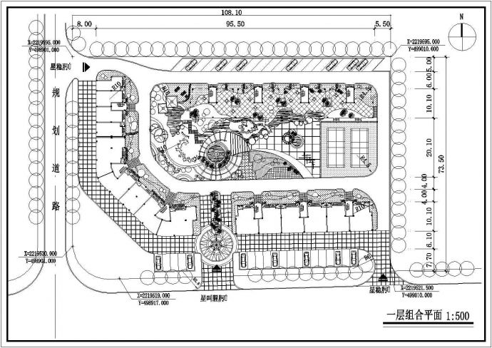 某市小区总体规划设计方案图_图1