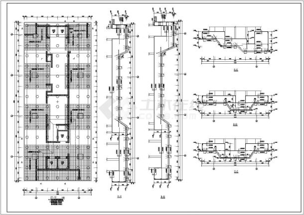 多层桩基础结构设计施工图-图二