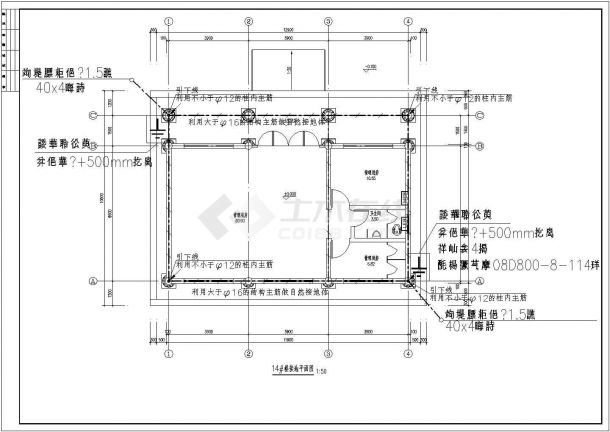【河南】公园管理用房、古建卫生间电气施工图-图二