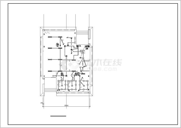 [天津]办公楼带餐厅电气施工图-图一