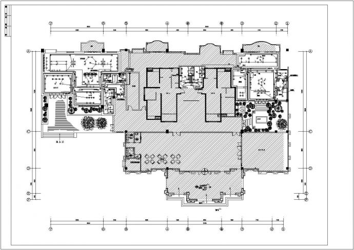 [湖北]最新知名会所室内装饰电气工程图纸_图1