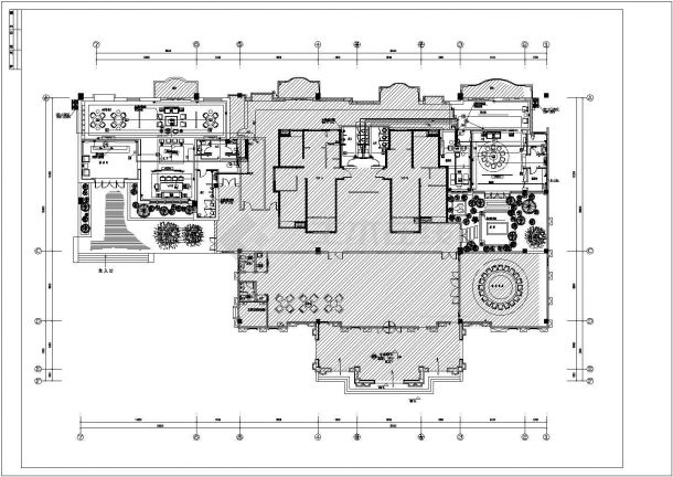 [湖北]最新知名会所室内装饰电气工程图纸-图二