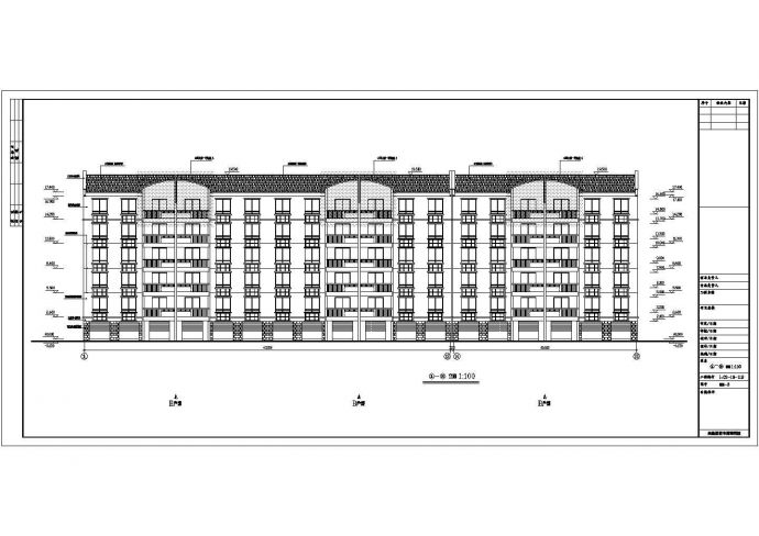 某小区住宅建筑设计CAD方案图_图1