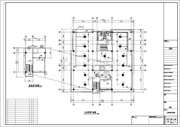 某四层办公楼空调建施参考CAD-图二