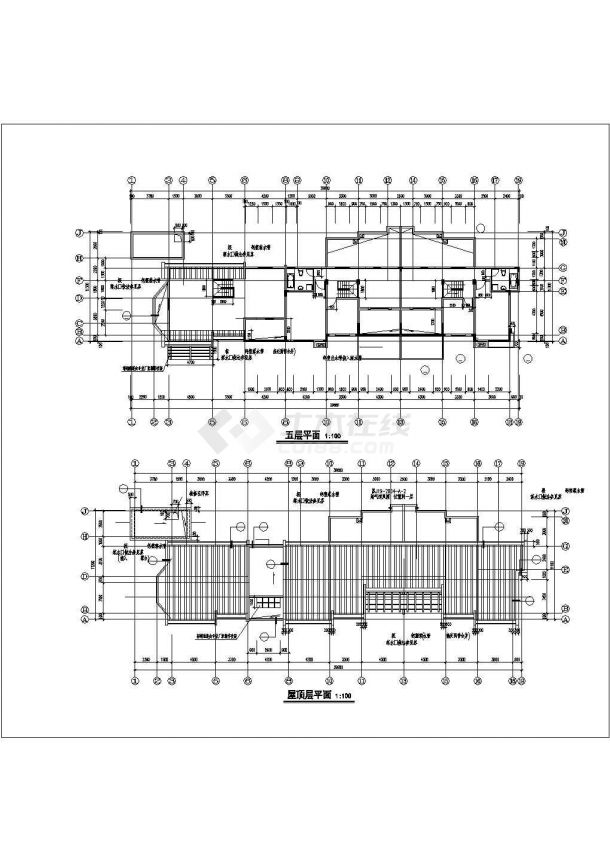 江苏某地多层住宅建筑设计CAD方案图-图二