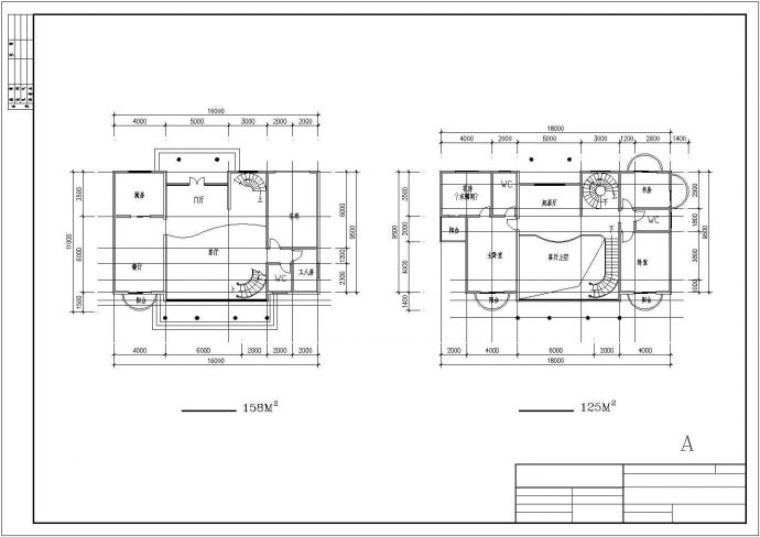 某地区大型楼盘别墅楼建筑设计图纸_图1