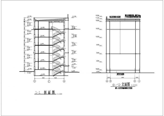 某市师范住宅小区建筑施工设计CAD图_图1