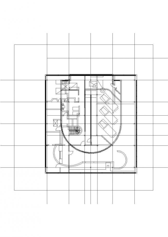 萨伏伊别墅CAD全套图纸（含效果图）_图1