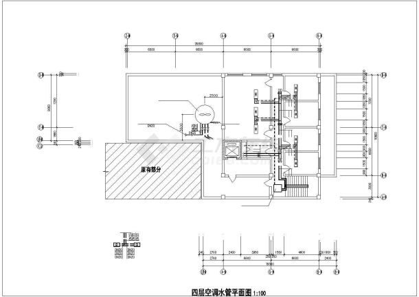 某四层酒店空调图纸-图一