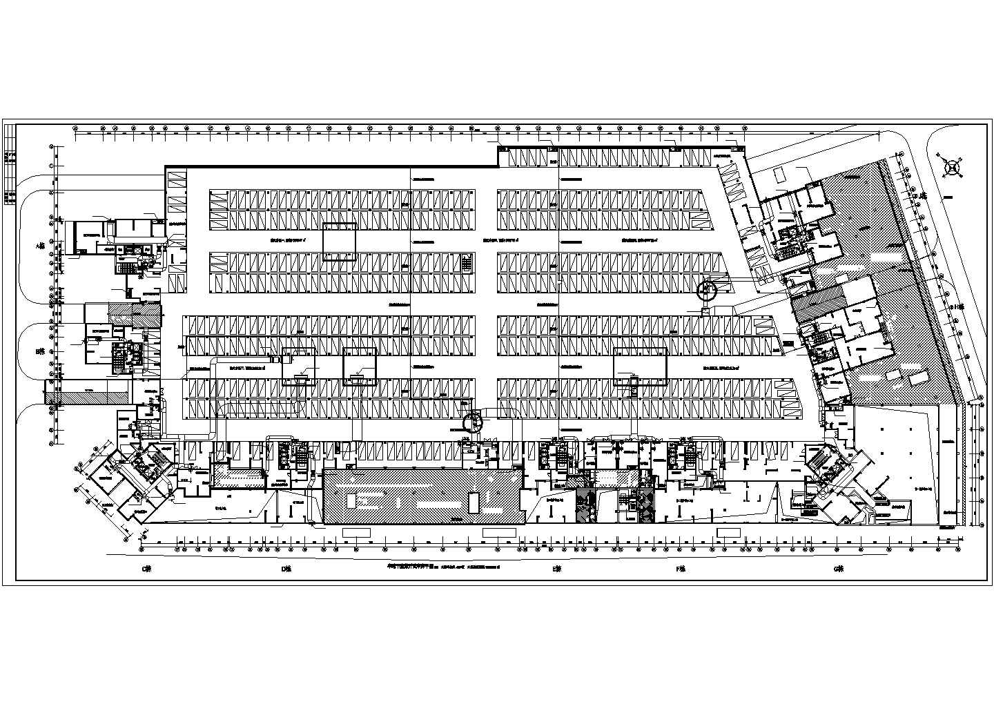 四会市某高层住宅地下车库通风排烟图