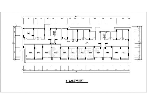 京润国际花园几栋楼的建筑设计CAD方案图-图一