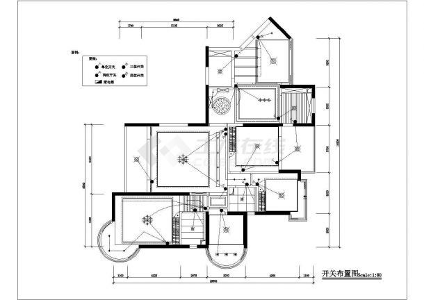 四房两厅高档住宅装饰设计CAD施工图-图一