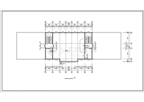 【江西】某办公楼建筑设计施工图纸-图二