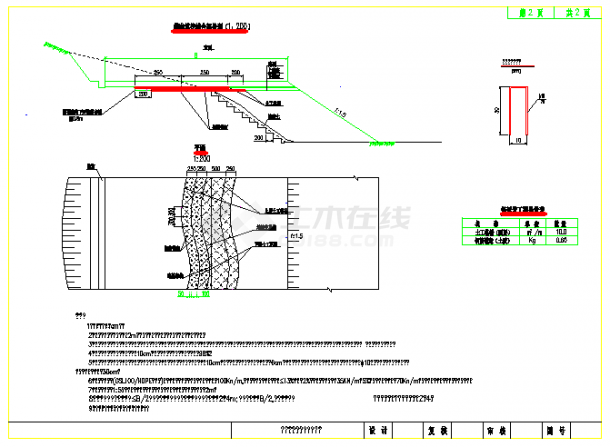 二级公路设计图（填挖交界处理CAD）-图二