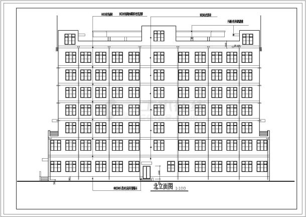 【福州】某办公楼建筑施工图纸----图二