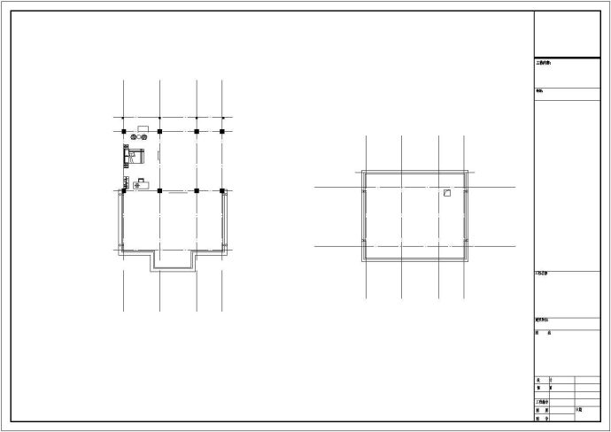 某农村三层框架别墅结构设计图_图1