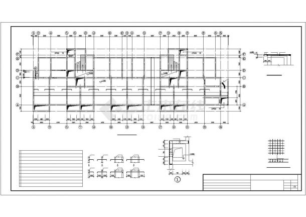 某11层住宅结构设计图及计算简图、计算书-图二