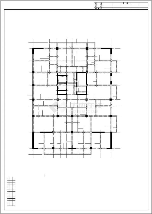 某12层框剪商品住宅结构设计图-图一