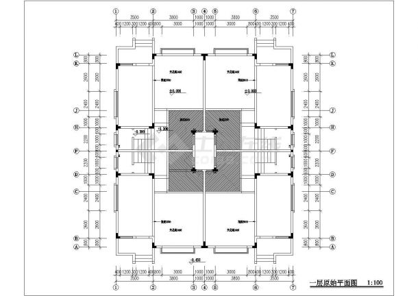 【广州】三层联体漂亮别墅建筑设计图纸-图二