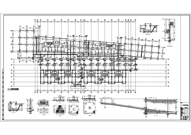 宜兴市某框架地下车库结构设计图-图二