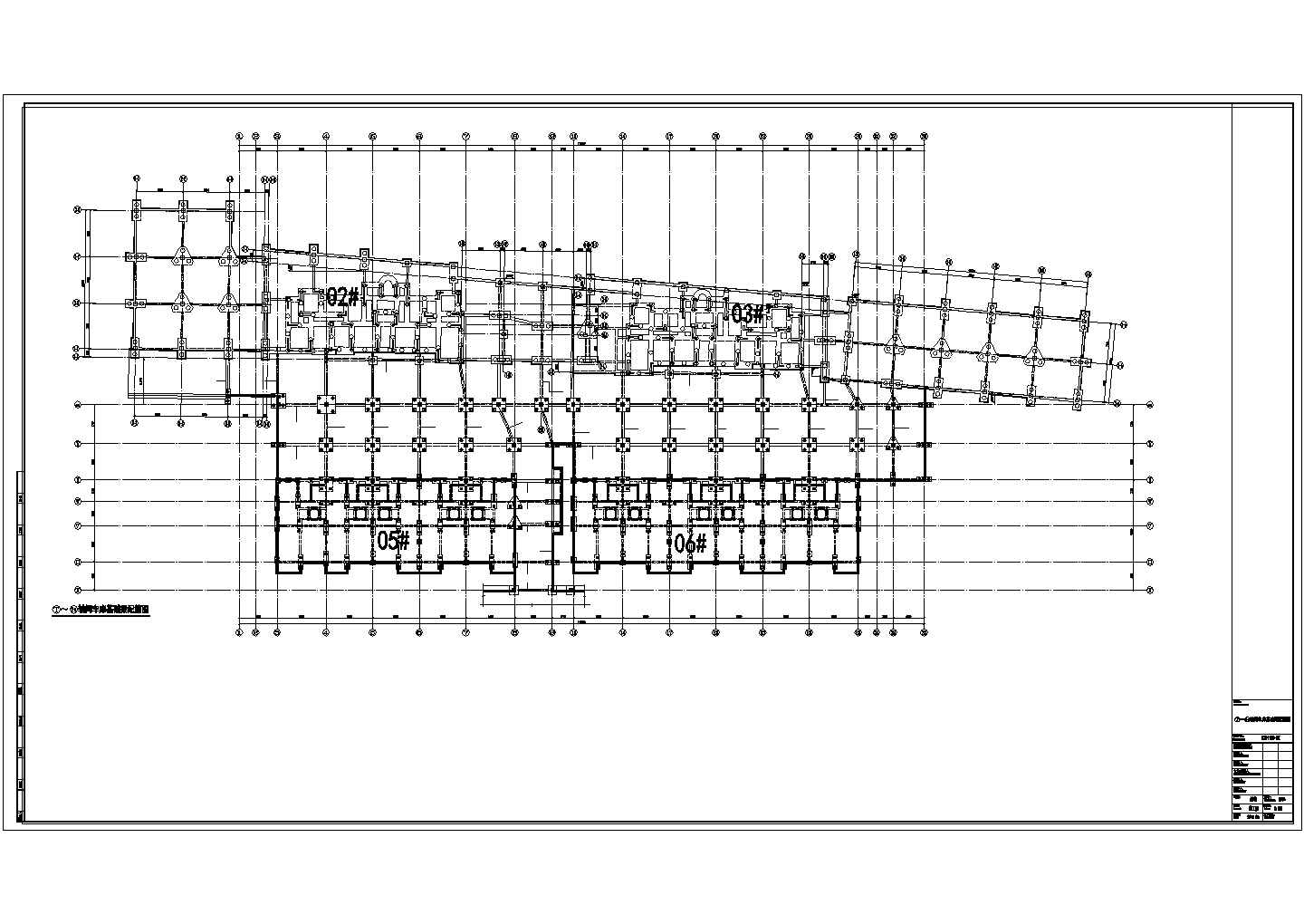宜兴市某框架地下车库结构设计图