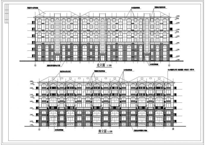 某异形柱框架结构住宅楼全套设计施工图_图1