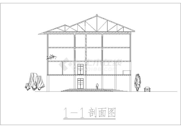 某大型休闲场所建筑cad方案详图-图二