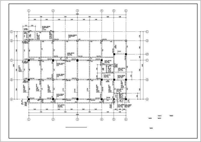 某框架结构办公楼结构设计图_图1