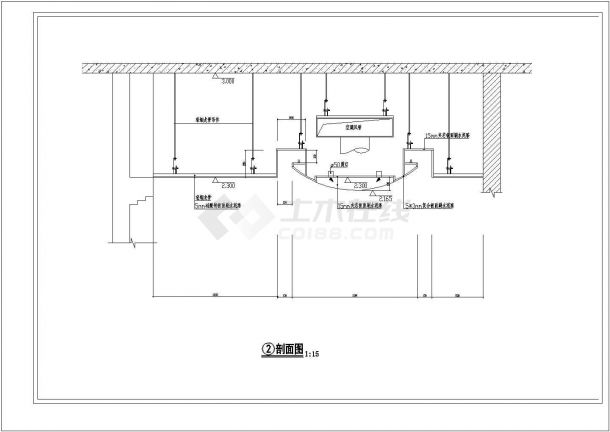 某小型工程电梯厅装修设计详细施工图-图一