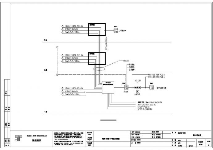 某别墅区强弱电系统CAD详图_图1