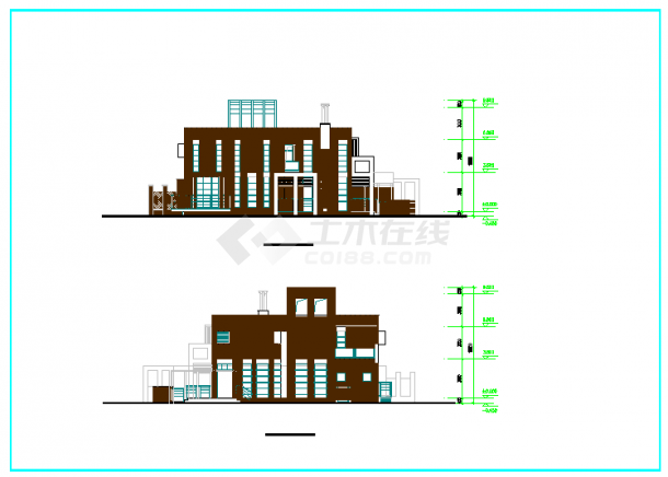 【芜湖】某现代别墅建筑设计方案图纸-图一