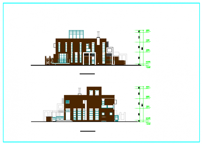 【芜湖】某现代别墅建筑设计方案图纸_图1