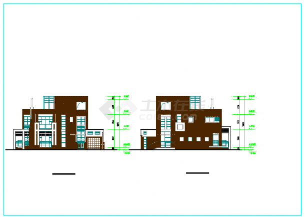 【芜湖】某现代别墅建筑设计方案图纸-图二